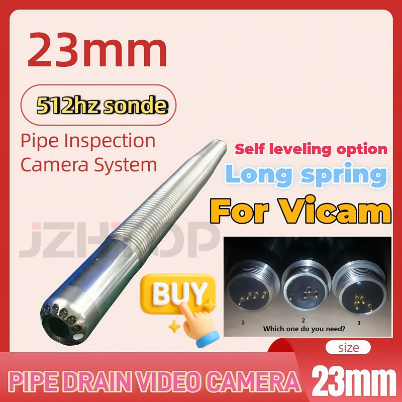 Vicam Long Spring 23mm 512hz Transmitter Locator Camera For Vicam Pipe Drain Sewer Inspection Camera System