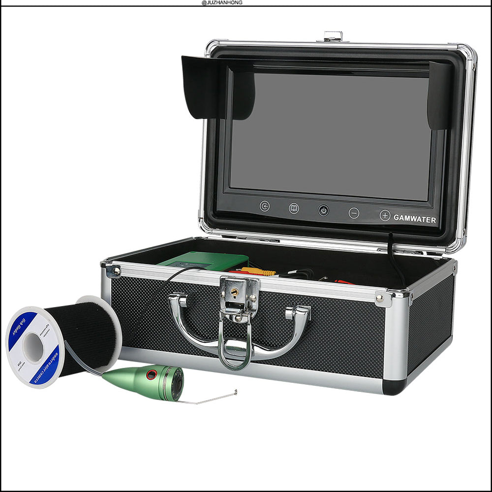 1000tvl Underwater Fishing Video Camera Kit 6 PCS LED Lights with 9" Inch Color Monitor