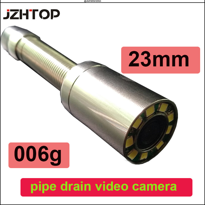 23mm Video Pipe Camera Head Drain Sewer Inspection Camera Replace Repair 9 LEDS Bendable 006g