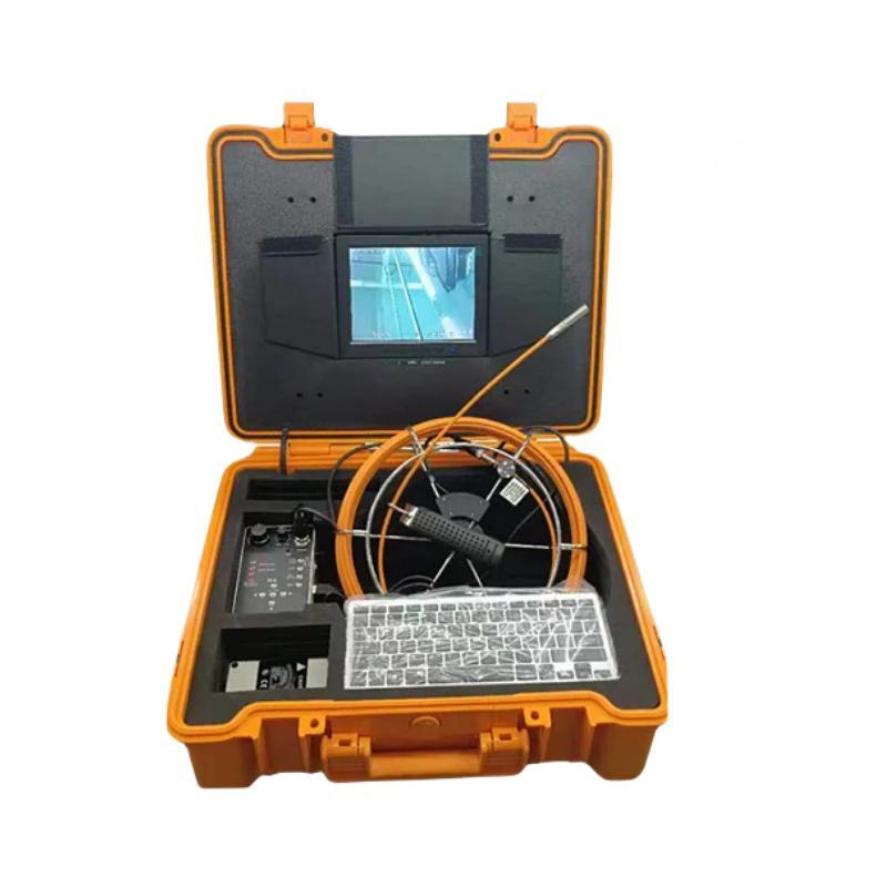 10mm Pipe Video Endoscope Drain Sewer Inspection System Strong Cable DVR Meter Counter Option 8'LCD Monitor Keyboard