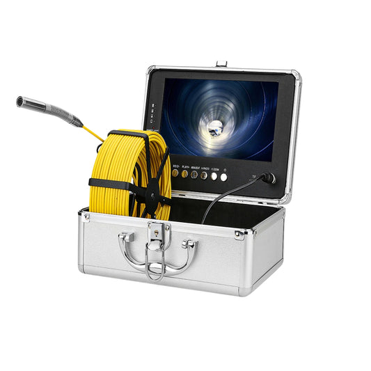 13mm Pipe Inspection Camera 720P 9'Monitor Sewer Video Record Waterproof Camera Endoscope Borescope Mini DVR