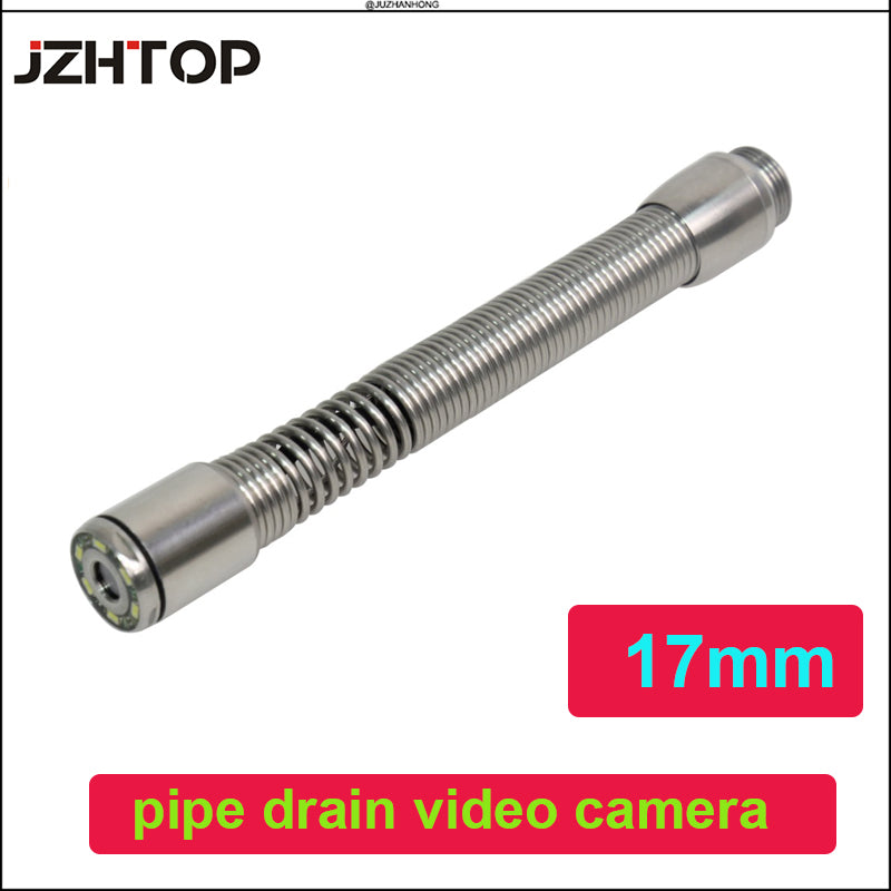 17mm Pipe Inspection Camera Head For Replace Repair Flexbile Video Endoscope Camera Head 17mm 6pcs LED Lights 60 View Angle