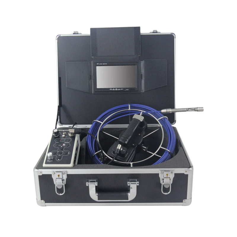 Pipeline Inspection Camera Video Borescope Drain Sewer Endoscope 30 Meter 5mm Cable 17mm Camera Head 7'TFT Monitor