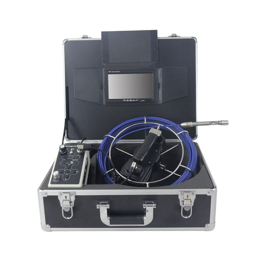 Pipeline Inspection Camera Video Borescope Drain Sewer Endoscope 30 Meter 5mm Cable 17mm Camera Head 7'TFT Monitor