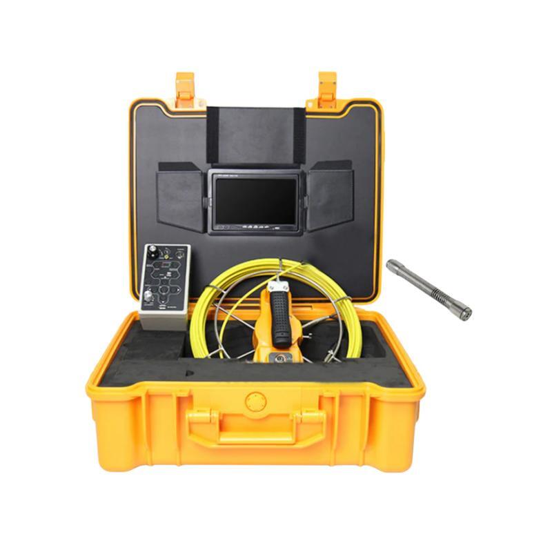 17mm Pipeline Video Snake Inspection Camera 50 Meter Cable DVR Color Monitor Battery Drain Sewer Endoscope Borescope ABS Case