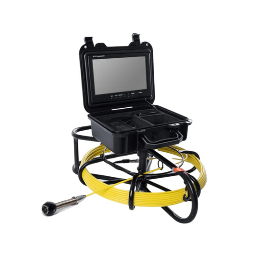 9'Screen 17mm Video Inspection Camera System Kit Drain Sewer Pipe Camera Endoscope Borescope 20m 50m Hard Cable Battery