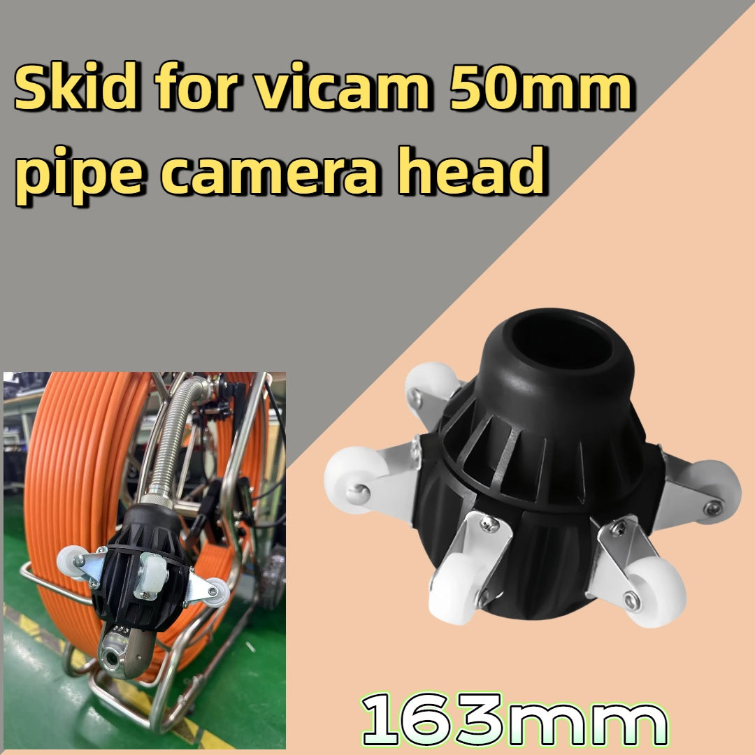 Vicam 50mm Pan Tilt Rotate Pipe Camera Head Protection Skid 85mm 146mm Camera Header Cover