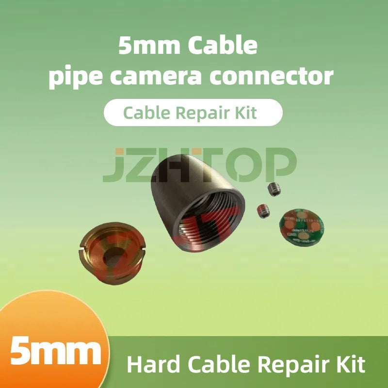 Pipe Inspection Camera Broken Cable Repair Connector Pipe Camera Head Replacement Spare Part For Wopson 5mm Hard Cable