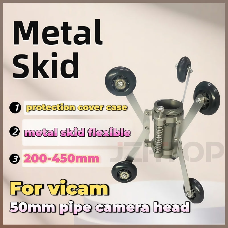 Vicam 50mm Pan Tilt Rotate Pipe Camera Head Protection Skid 85mm 146mm Camera Header Cover
