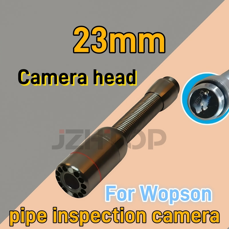 23mm Pipe Drain Sewer Video Camera Inspection System Camera Head 512hz Sonde Option For Wopson Pipe Camera Replace Repair