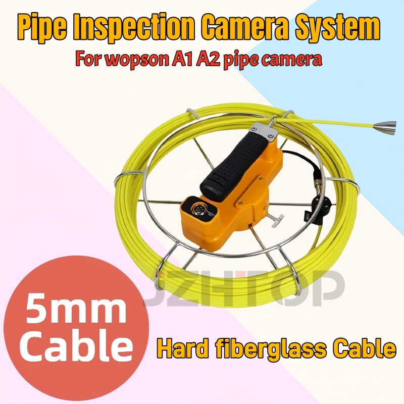 5mm Hard Cable Pipeline Video Camera Cable Connector For Pipe Inspection Camera System Repair Replacement