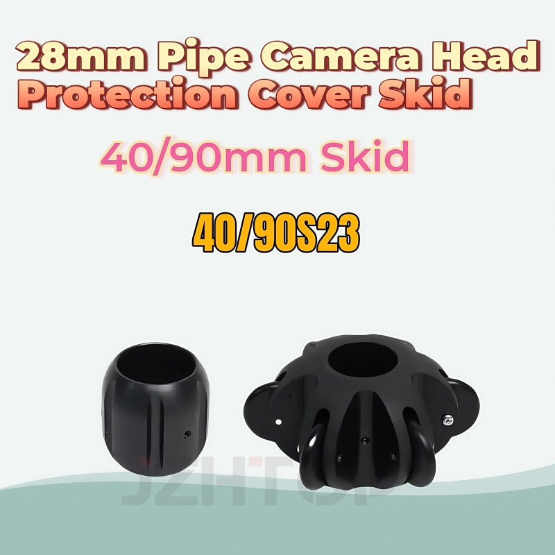 40mm 90mm ABS Skid For 28mm Pipe Camera Head Video Camera Head Protective Skid DIY Flexible Pipeline Camera Head Skid