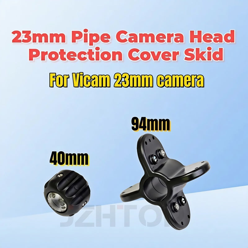 Vicam 23mm Pipe Video Camera Head Cover Skid Protective 40mm 94mm ABS