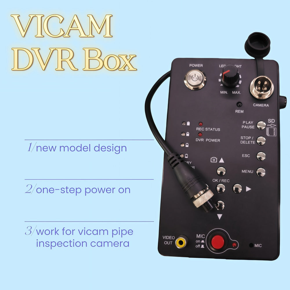 Vicam 4 Pin DVR Control Box DVR Controller Spare Parts Remote Control DVR Pannel For Vicam Pipeline Inspection Camera