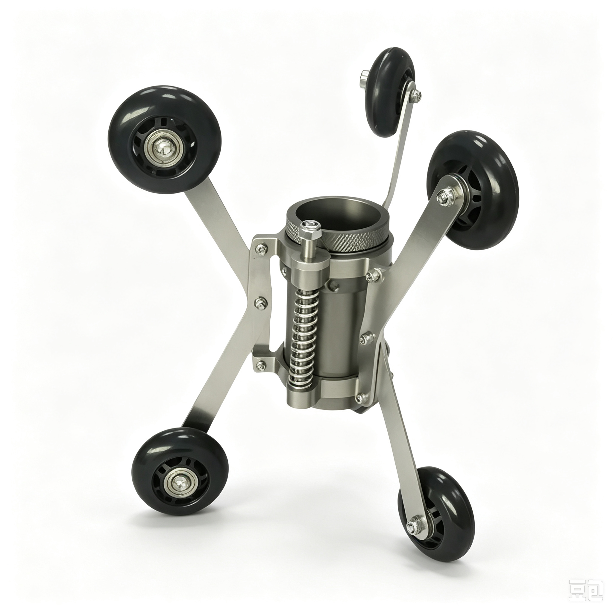 Metal Wheel Skid For Vicam 50mm Pan Tilt Pipe Inspection Camera Head Protect 200mm - 450mm