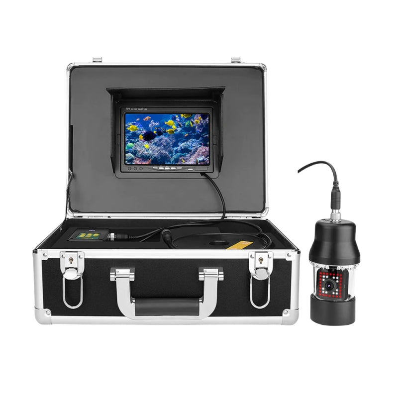 360 Rotation Underwater Video Camera 7'LCD Monitor DVR Recording 5mm Soft Cable 38LEDs Fishing Waterproof Temperature Depth Display