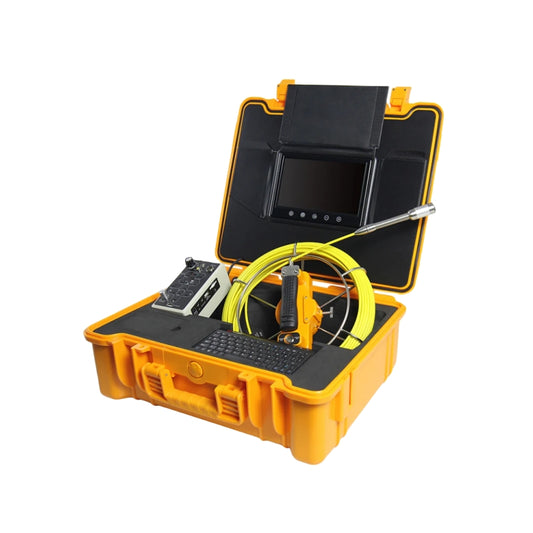 Hard Cable 23mm Pipeline Drain Inspection Camera 512hz Pipe Locator DVR Keyboard 9 'Touch LCD Meter Counter