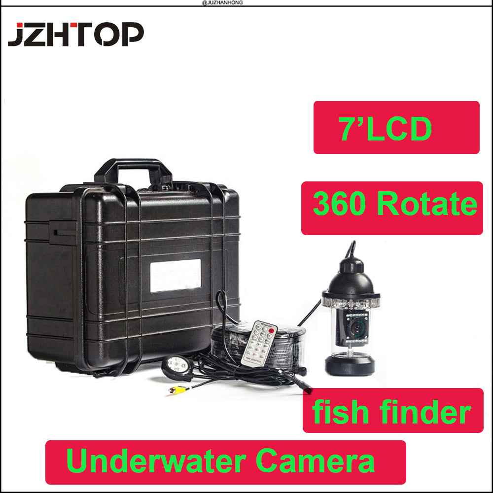 Underwater Video Fishing Camera 7' Monitor DVR Recording Fishing Inspection Camera Fish Finder Waterproof Night Vision