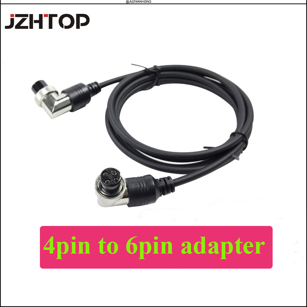 4 Pin To 6 Pin Switch Connection Cable Wire 4 Core 6 Core Connect For Pipe Inspection Camera Cable Video 4Pin To 6Pin