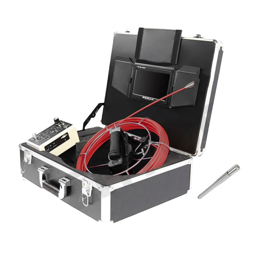 7mm Soft Cable 23mm Pipe Drain Sewer Inspection Camera System 512hz Sonde Self Leveling Balance Video Endoscope Borescope 7'LCD