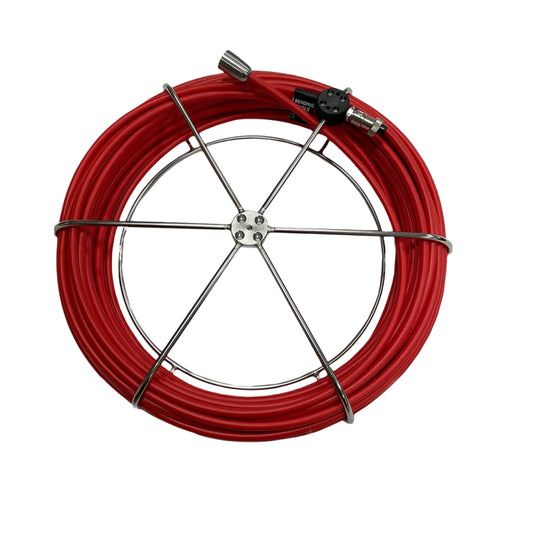 7mm Soft Cable Repair Replace For Handheld Pipe Inspection Camera System Connector Fiberglass Video Cable 20mt 25mt