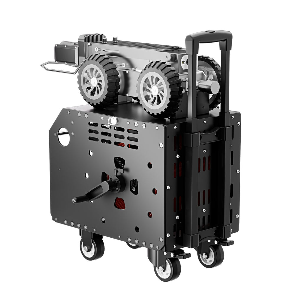 328Feet 100m Cable Drain Sewer Pipe Inspection Robot Dual 2MP Camera 4WD 10.4'tablet PC 360 Rotation Video Camera