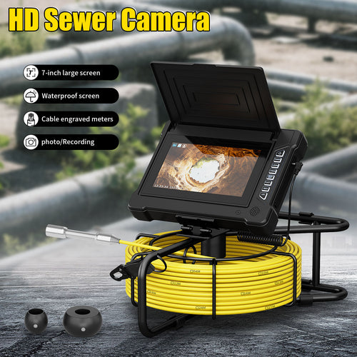 17mm 23mm Pipe Inspection Camera System Pipeline Drain Sewer Endoscope Borescope with Monitor