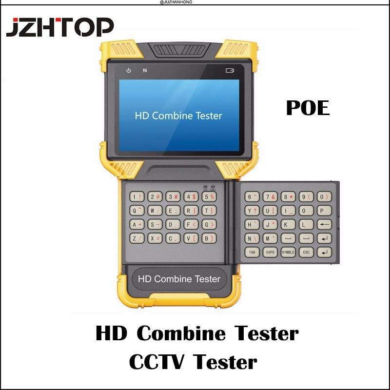 CCTV Tester IP CVI Analog CCTV Camera Tester 4.0'TFT Monitor POE Supply Keypad T62 CCTV Equipment Test Device