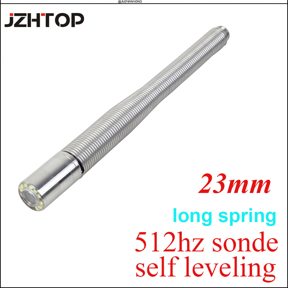 Long Spring 23mm Self Leveling 512hz Sonde For Pipe Video Inspection Camera System Pipeline Locator Transmitter C23AB