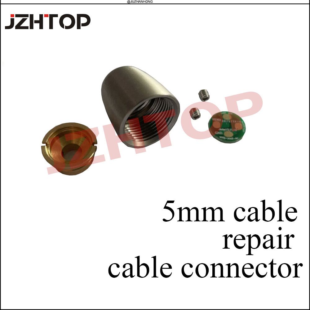 Pipeline Inspection Camera Broken Cable Repair Connector Pipe Camera Head Replacement Spare Part For Wopson 5mm Hard Cable