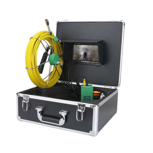 17mm Drain Sewer Inspection System Camera Pipe Video Snake Camera Pipeline Endsocpe Borescope Duct Waterproof 7'LCD 4500mah