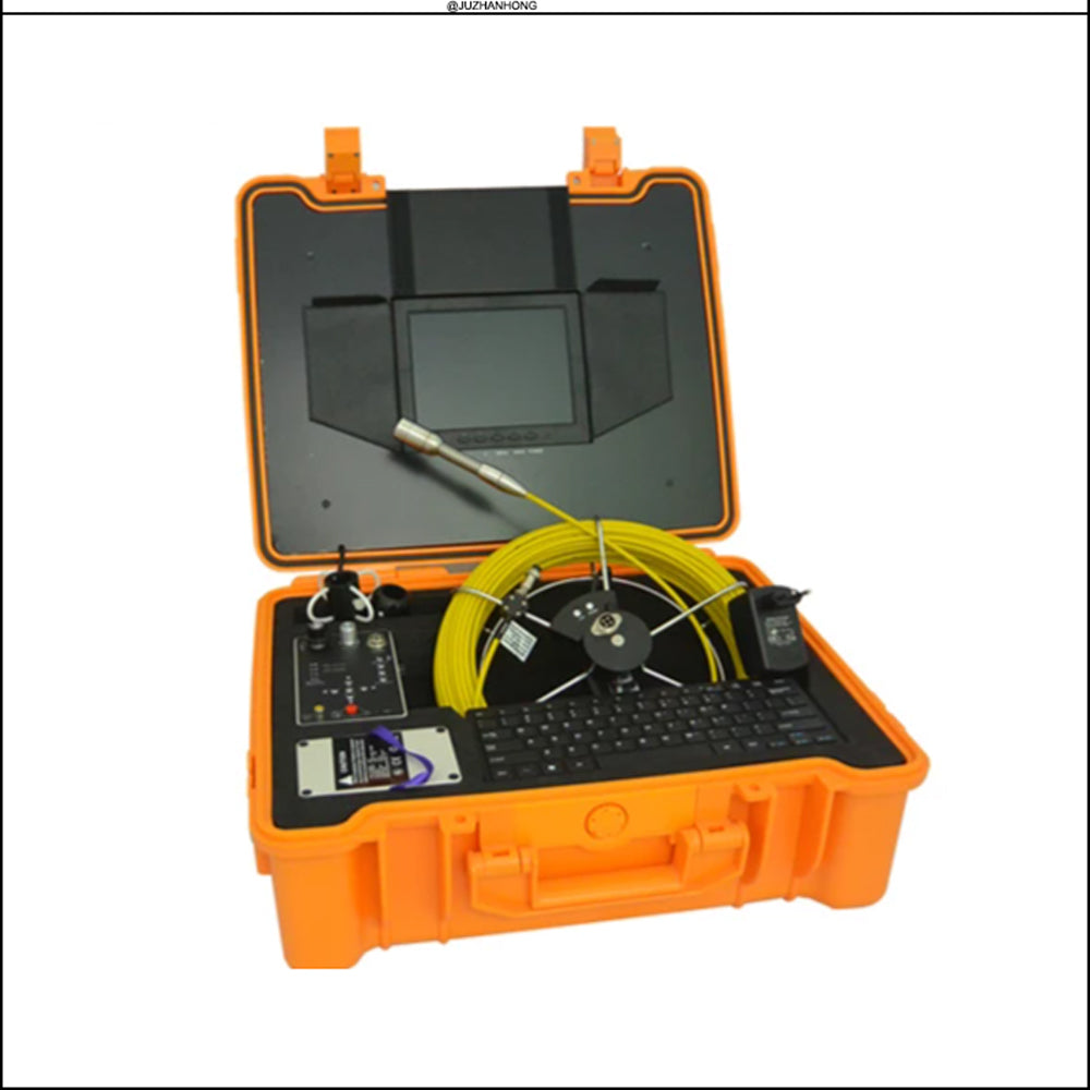 Waterproof Pipeline Drain Sewer Inspection Camera Wall Sewage Video Snake Camera System Hard Cable 23mm Keyboard Monitor