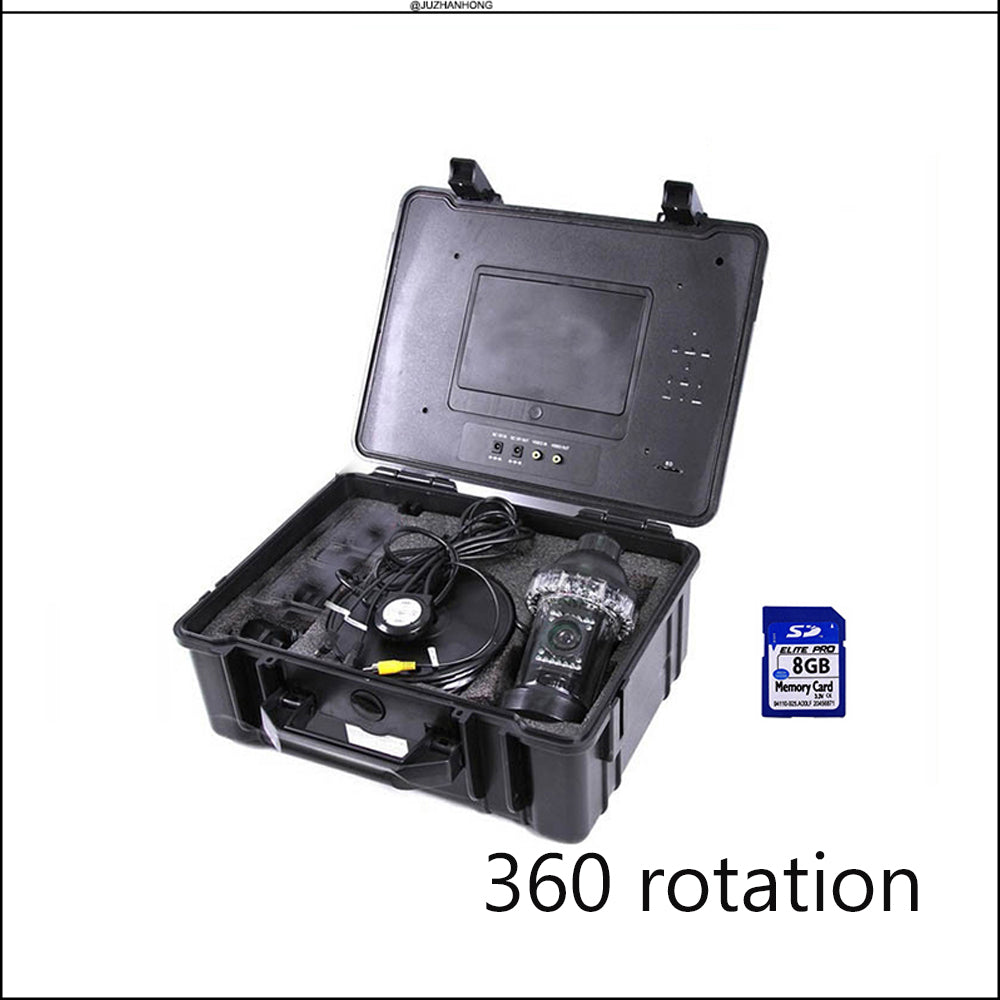 Underwater Video Fishing Camera 7' Monitor DVR Recording Fishing Inspection Camera Fish Finder Waterproof Night Vision