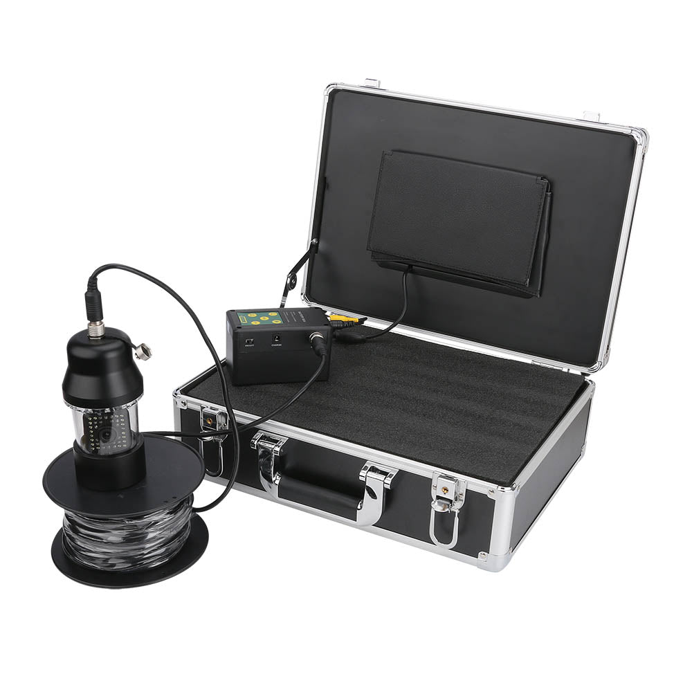 Underwater Fishing Video Camera Fish Finder Waterproof IP68 38 LEDs DVR Recorder 7'LCD Screen Black Silver CCD Camera 4500mah