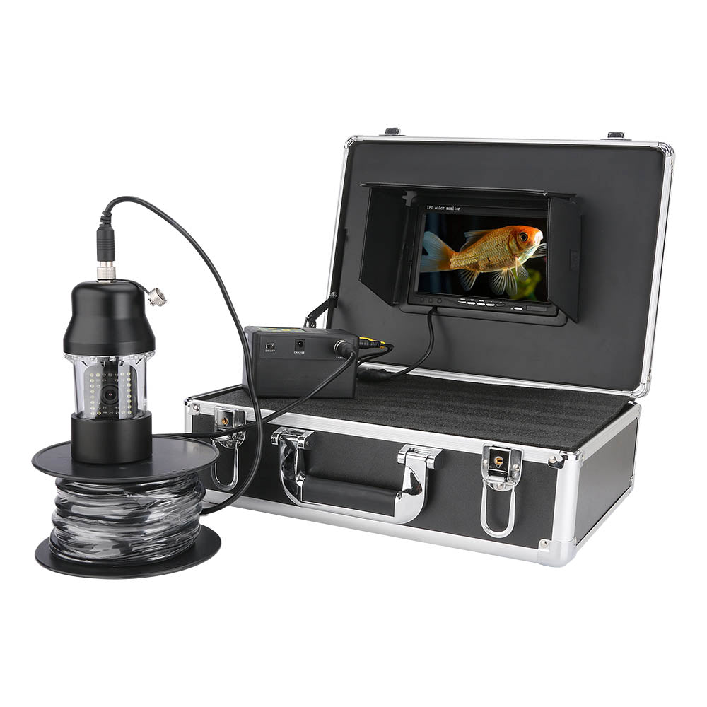 Underwater Fishing Video Camera Fish Finder Waterproof IP68 38 LEDs DVR Recorder 7'LCD Screen Black Silver CCD Camera 4500mah