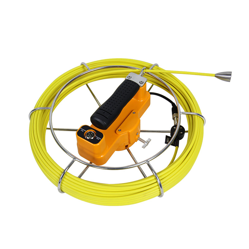 17mm Pipeline Video Snake Inspection Camera 50 Meter Cable DVR Color Monitor Battery Drain Sewer Endoscope Borescope ABS Case